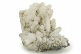 Calcite Crystal Cluster on Galena & Pyrite - Fluorescent! #257288-1